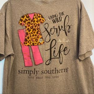 Simply Southern Grey T-shirt Nursing Live What you Love Size Extra Large (XL)